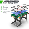 Игровой стол складной UNIX LINE Трансформер 4 в 1 (125х63 cм) GTMFU125X63CL